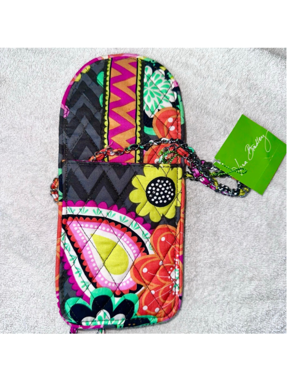 NWT Vera Bradley Ziggy Zinnia Cell Phone Holder Crossbody Purse #13302-163 - Picture 5 of 8